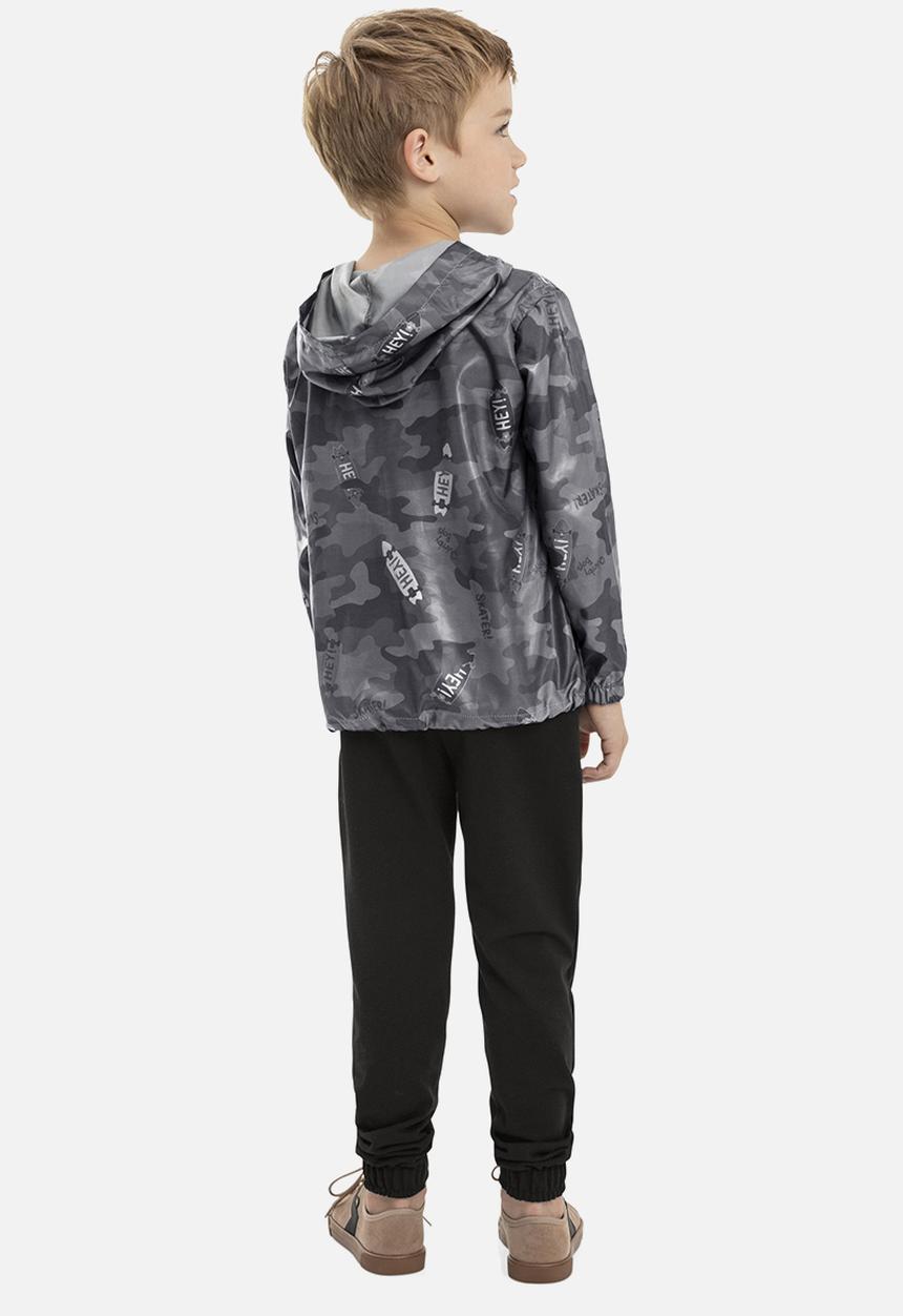 Quimby - Teens camo print jacket - grey/multi