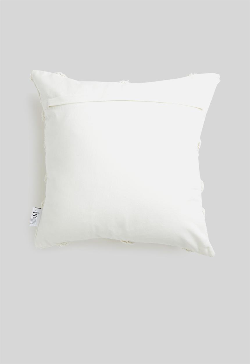 Sixth Floor - Nero tufted cushion cover - white
