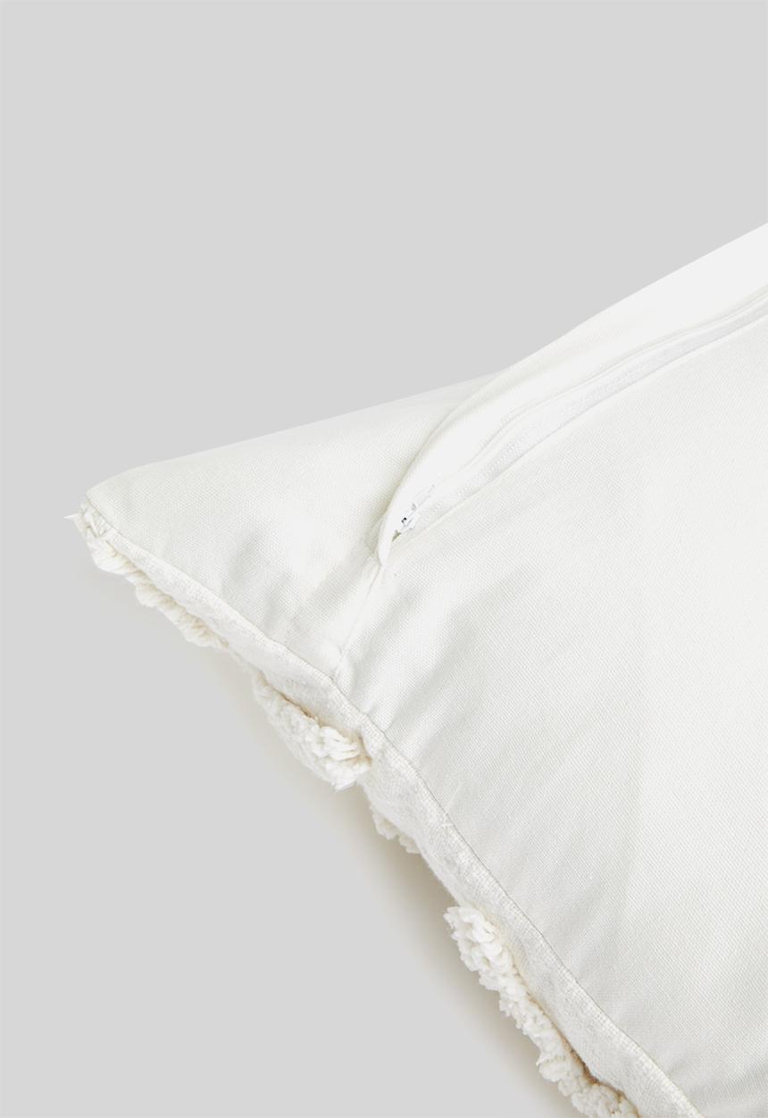 Sixth Floor - Nero tufted cushion cover - white
