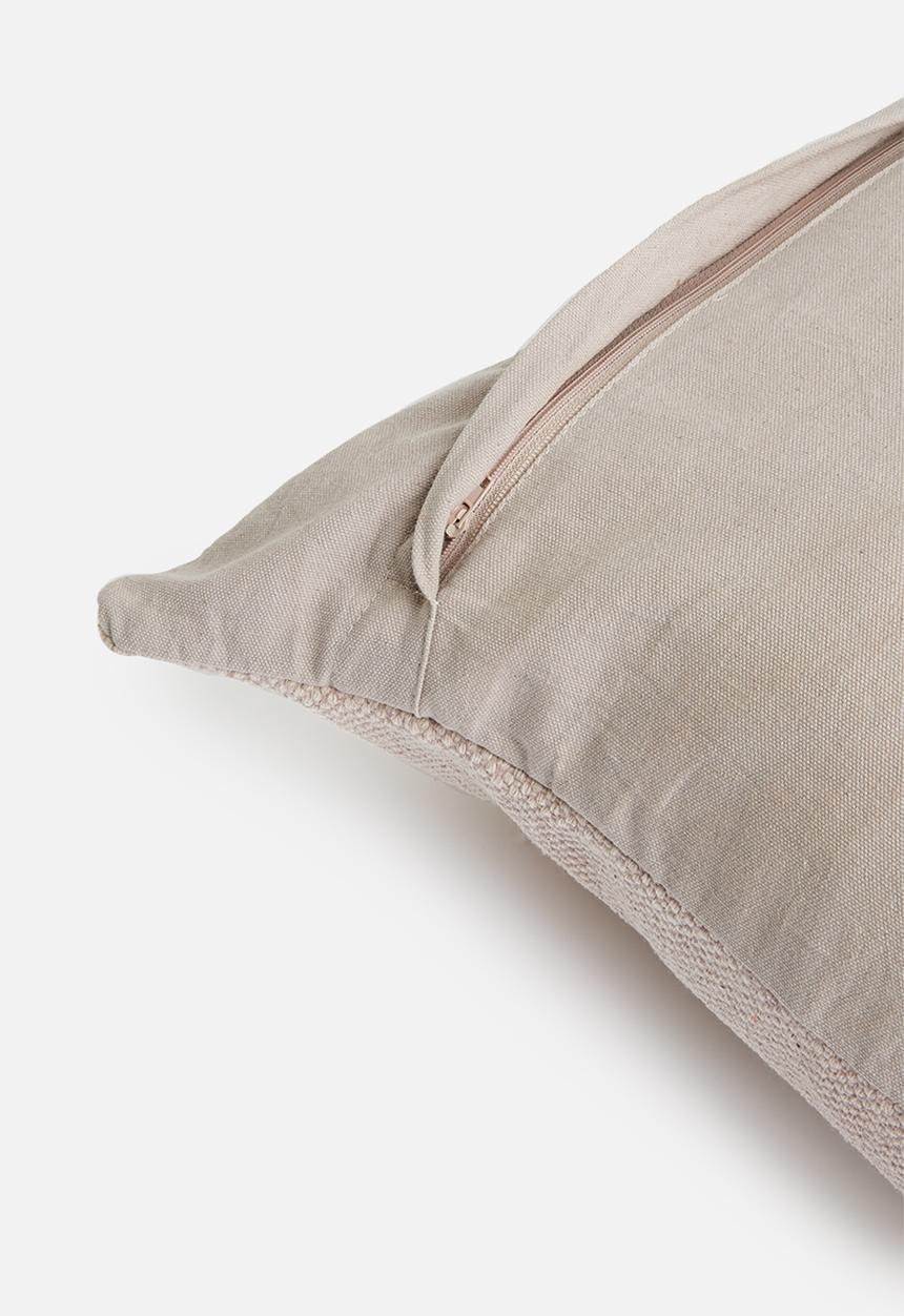 Sixth Floor - Stonewashed canvas cushion cover - blush