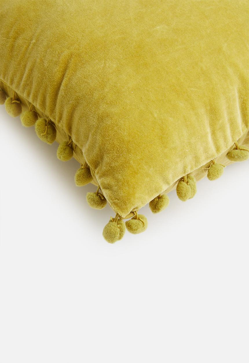 Sixth Floor - Pampa velvet cushion cover - mustard
