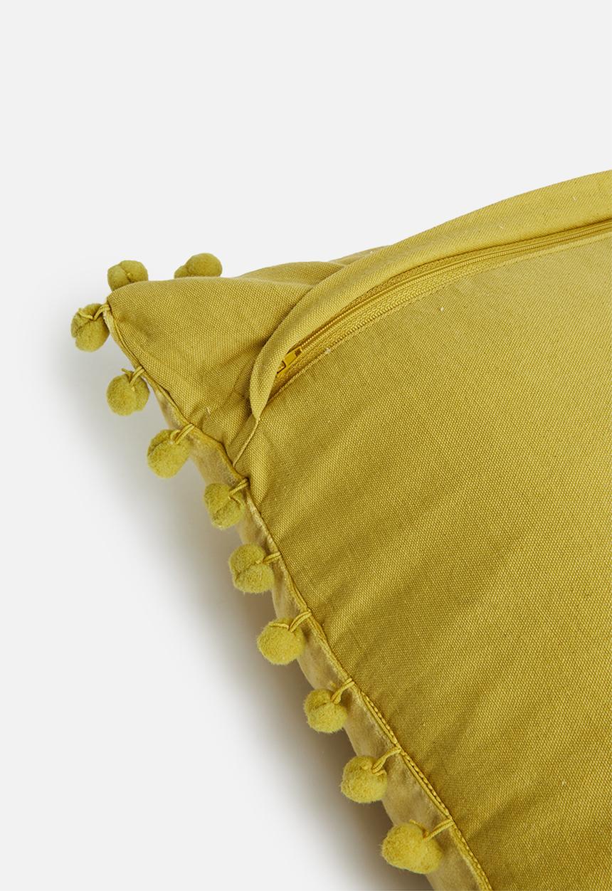 Sixth Floor - Pampa velvet cushion cover - mustard