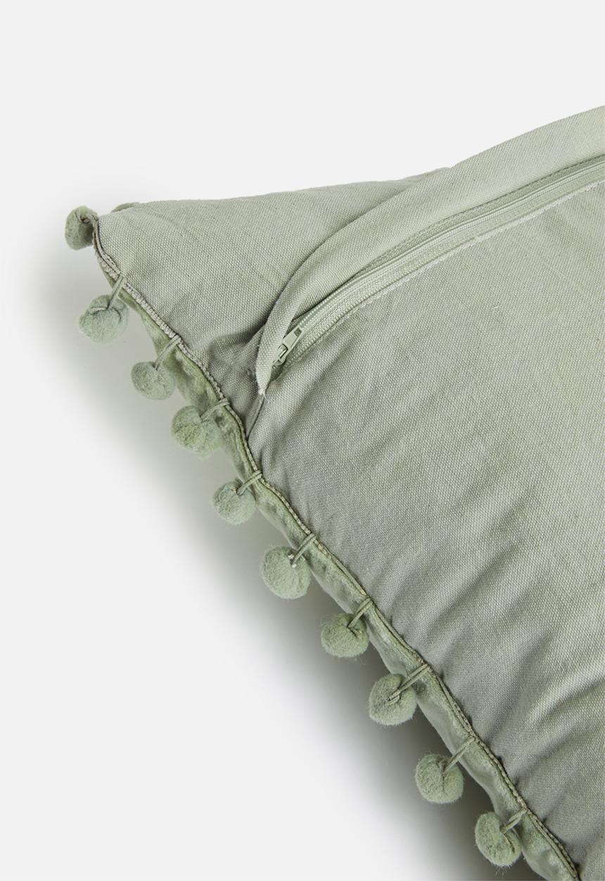 Sixth Floor - Pampa velvet cushion cover - sage