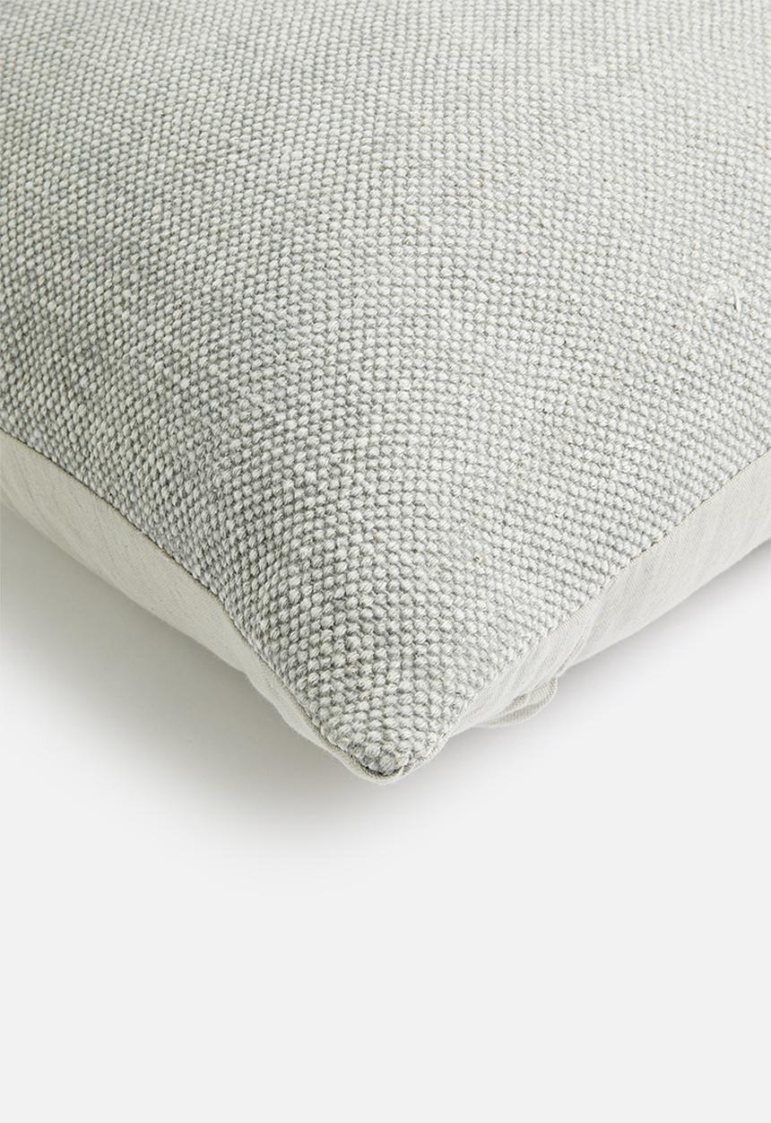 Sixth Floor - Stonewashed canvas cushion cover - grey
