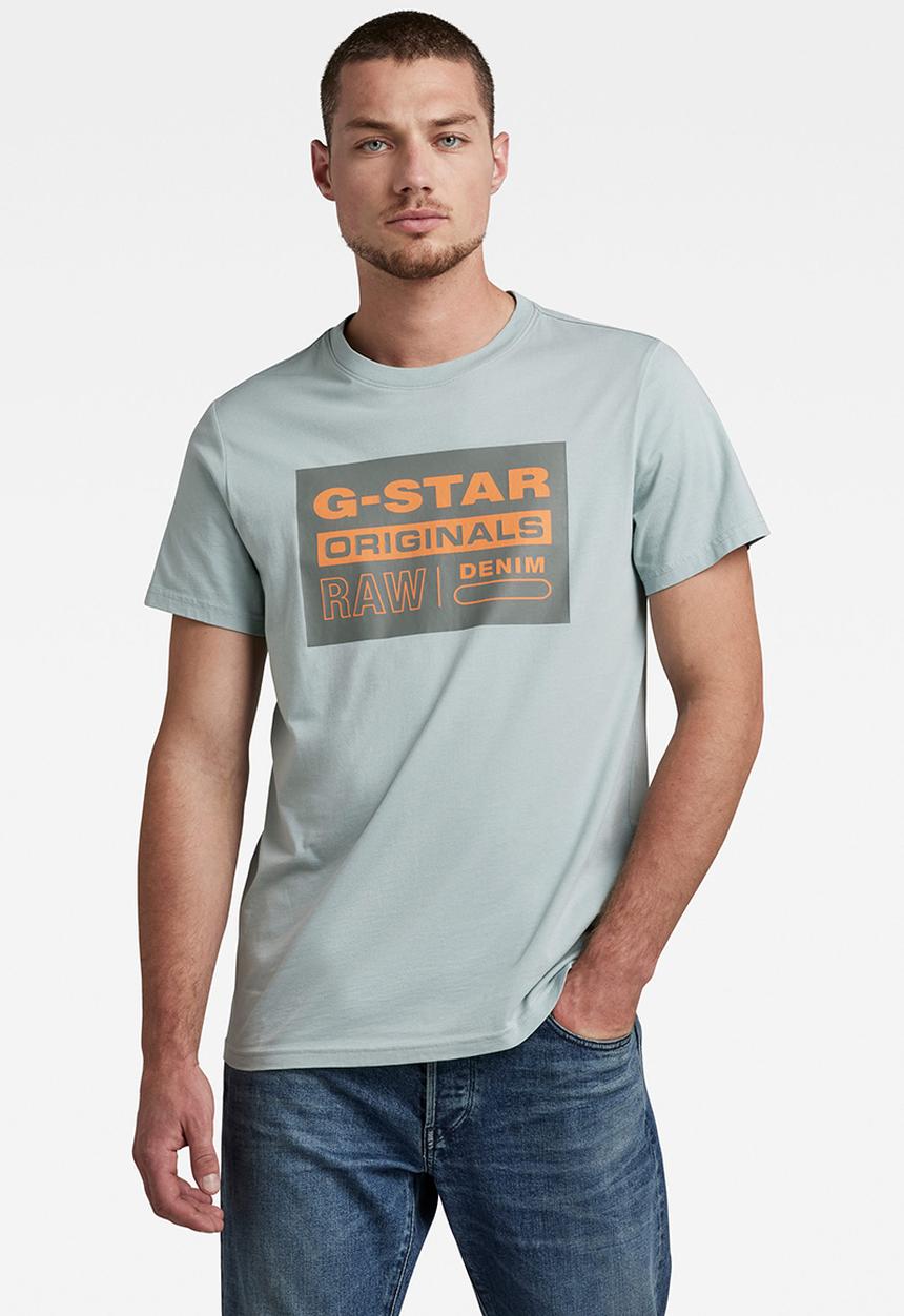 G-STAR - Originals logo T-shirt - synthetic blue