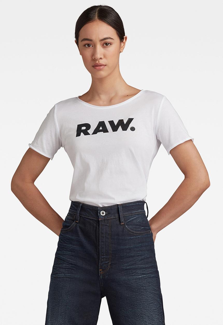 G-STAR - Raw. slim graphic - white