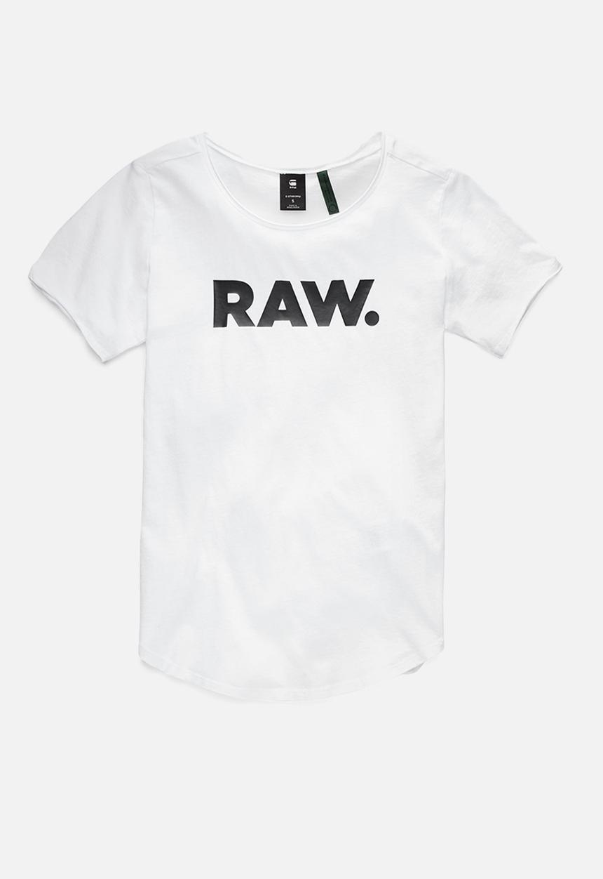 G-STAR - Raw. slim graphic - white
