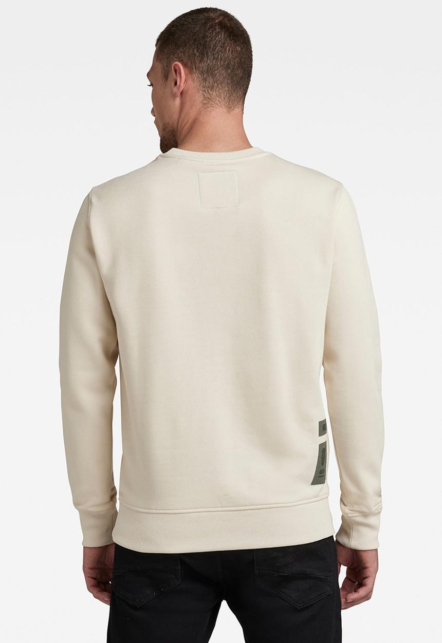 G-STAR - Original label R sweater - whitebait