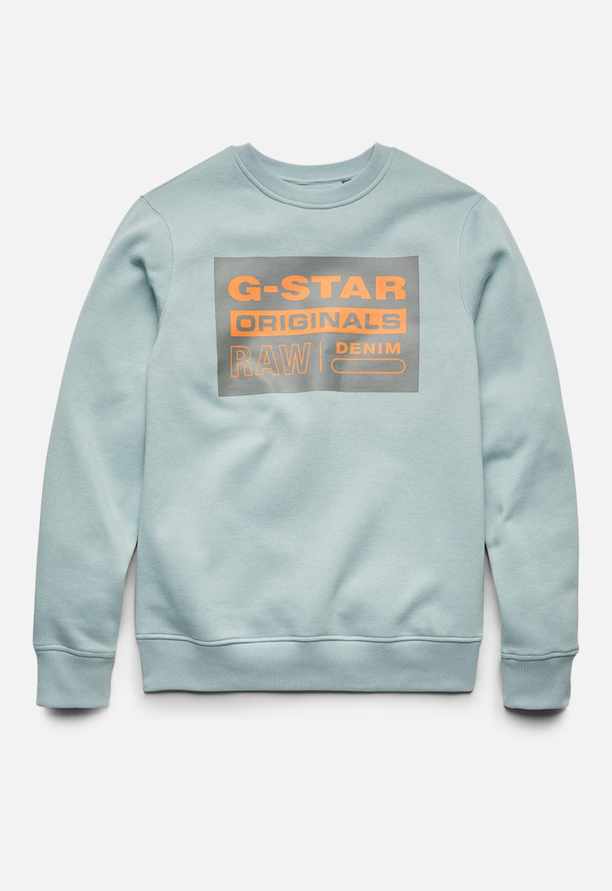G-STAR - Original label R sweater - synthetic blue