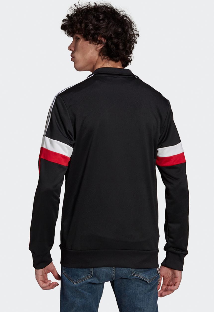 adidas Performance - MANCHESTER UNITED 3-STRIPES TRACK TOP - black