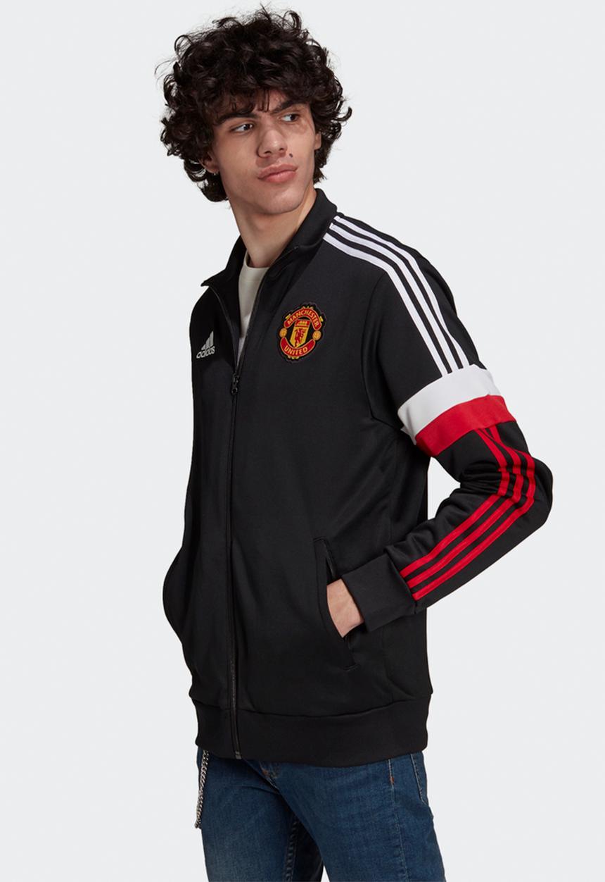 adidas Performance - MANCHESTER UNITED 3-STRIPES TRACK TOP - black