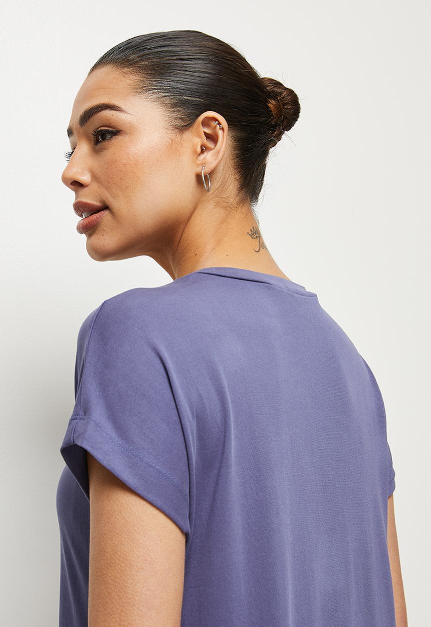 edit - Modal boxy washed tee - indigo