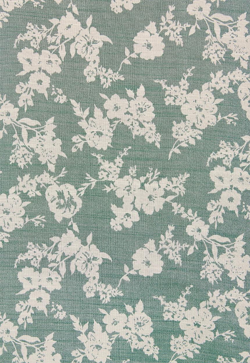 edit - Long sleeve vneck shell - sage floral