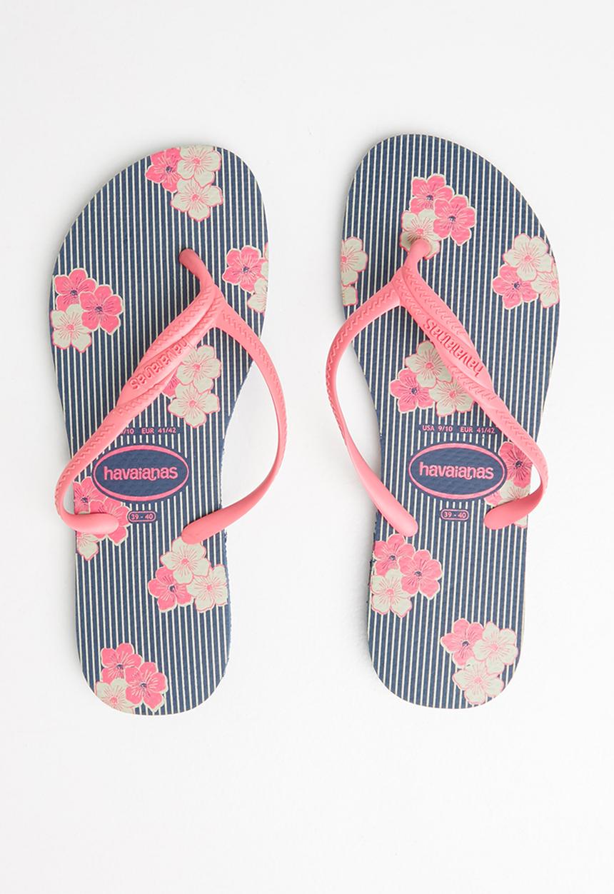 Havaianas - Fantasia romantica - indigo blue & pink 