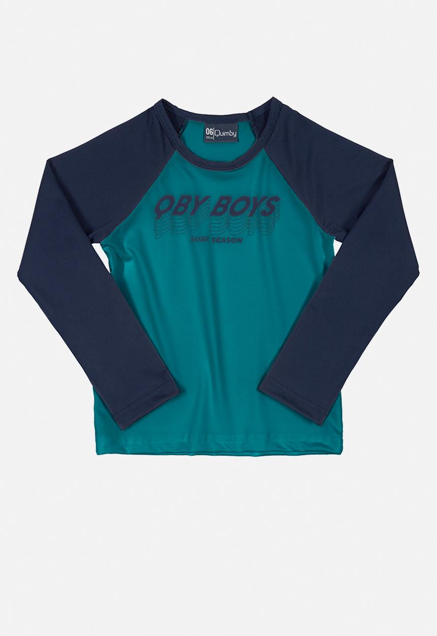 Quimby - Boys swimming tee - blue