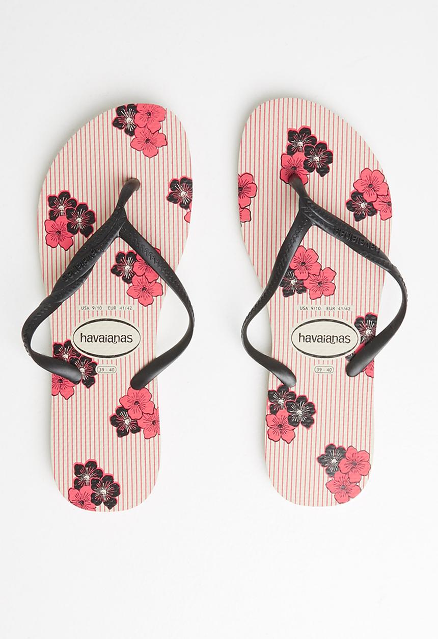 Havaianas - Fantasia romantica - beige & black