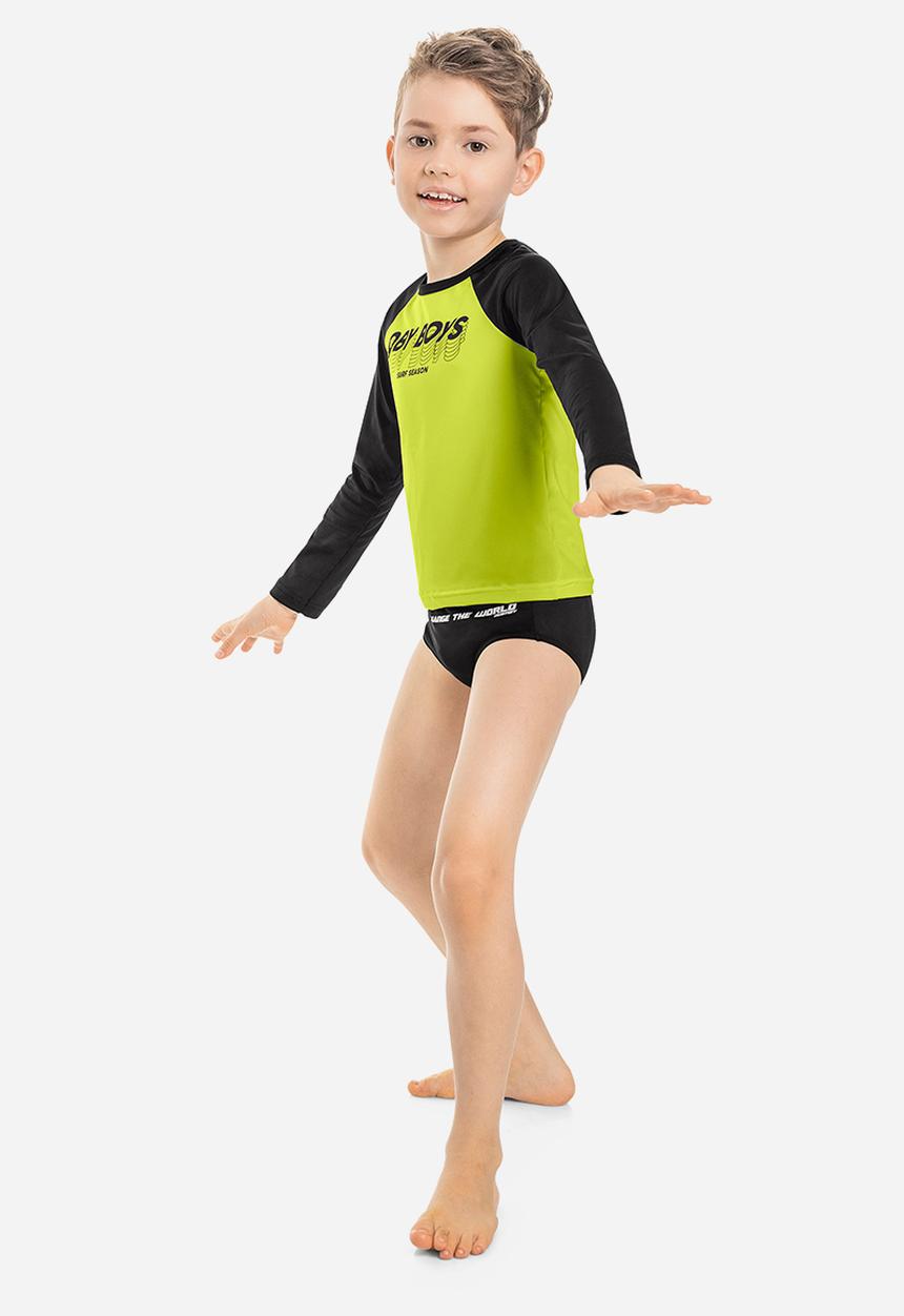 Quimby - Boys swimming tee - green