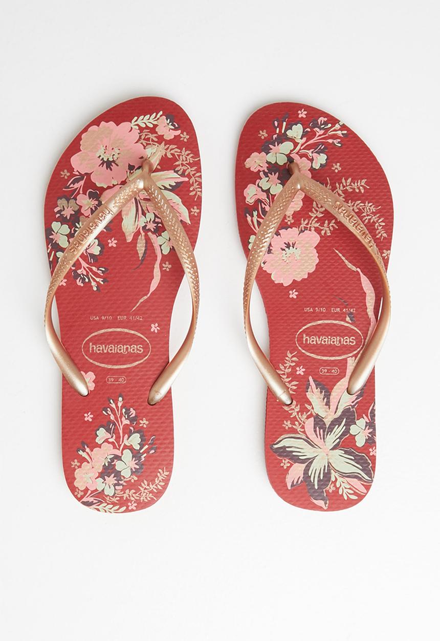 Havaianas - Slim organic - apache red & rose gold
