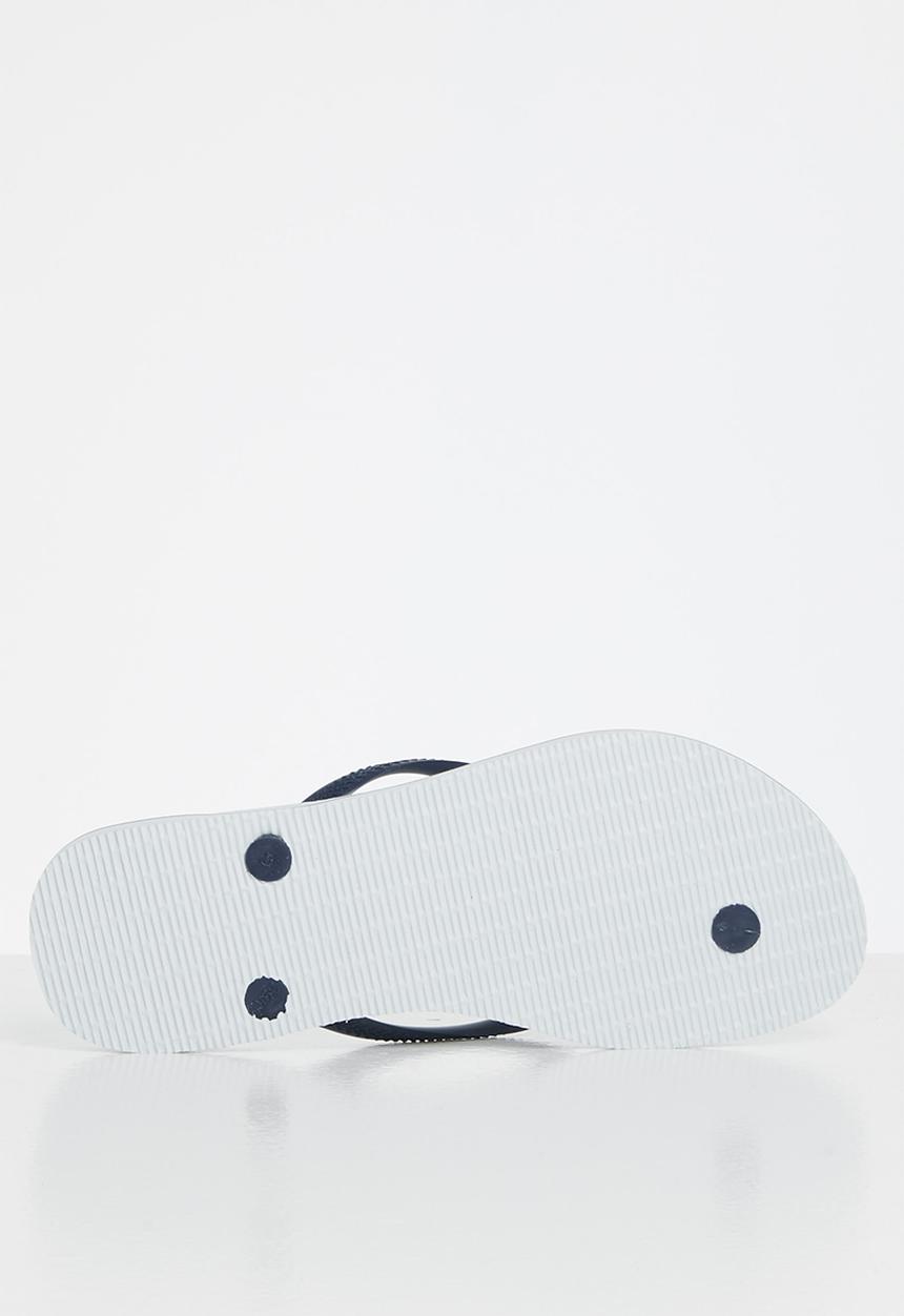 Havaianas - Slim brazil - white & navy blue
