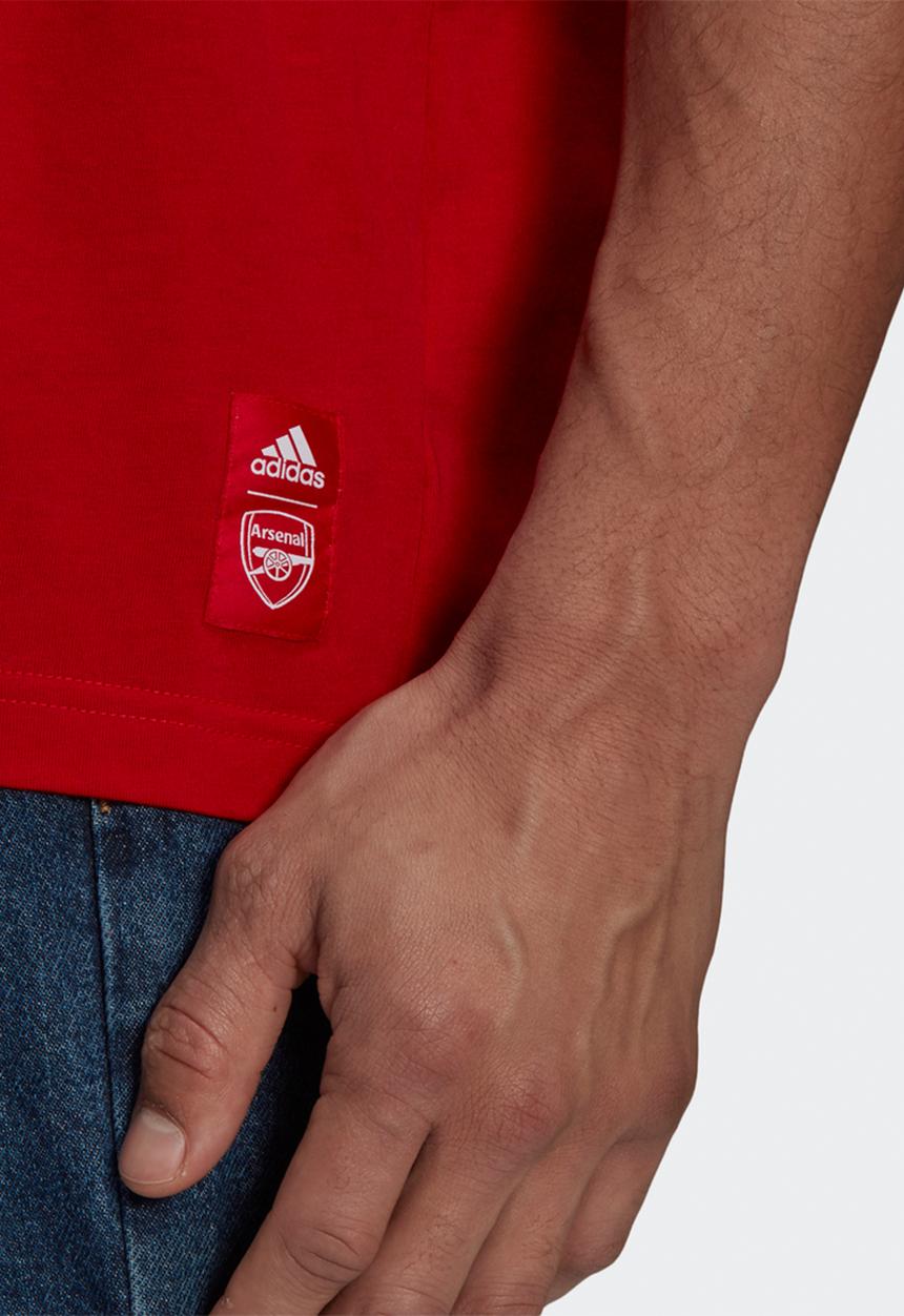 adidas Performance - Arsenal Blurred Badge Logo Tee- 22  scarlet