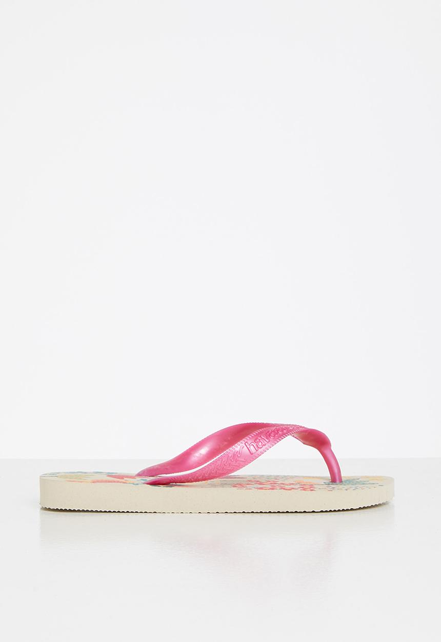 Havaianas - Kids flores - beige & pink