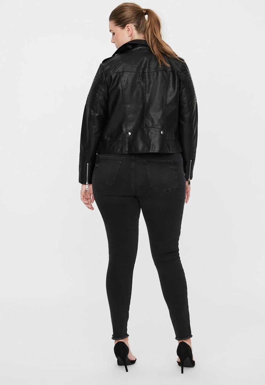 Vero Moda - Curve kerriultra short coated jacket - black