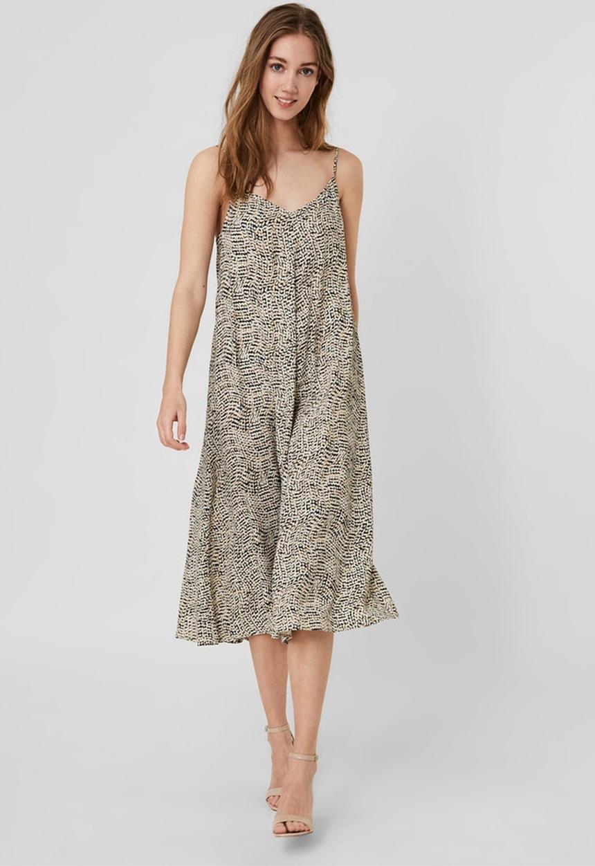 Vero Moda - Sia singlet calf dress - rainy day