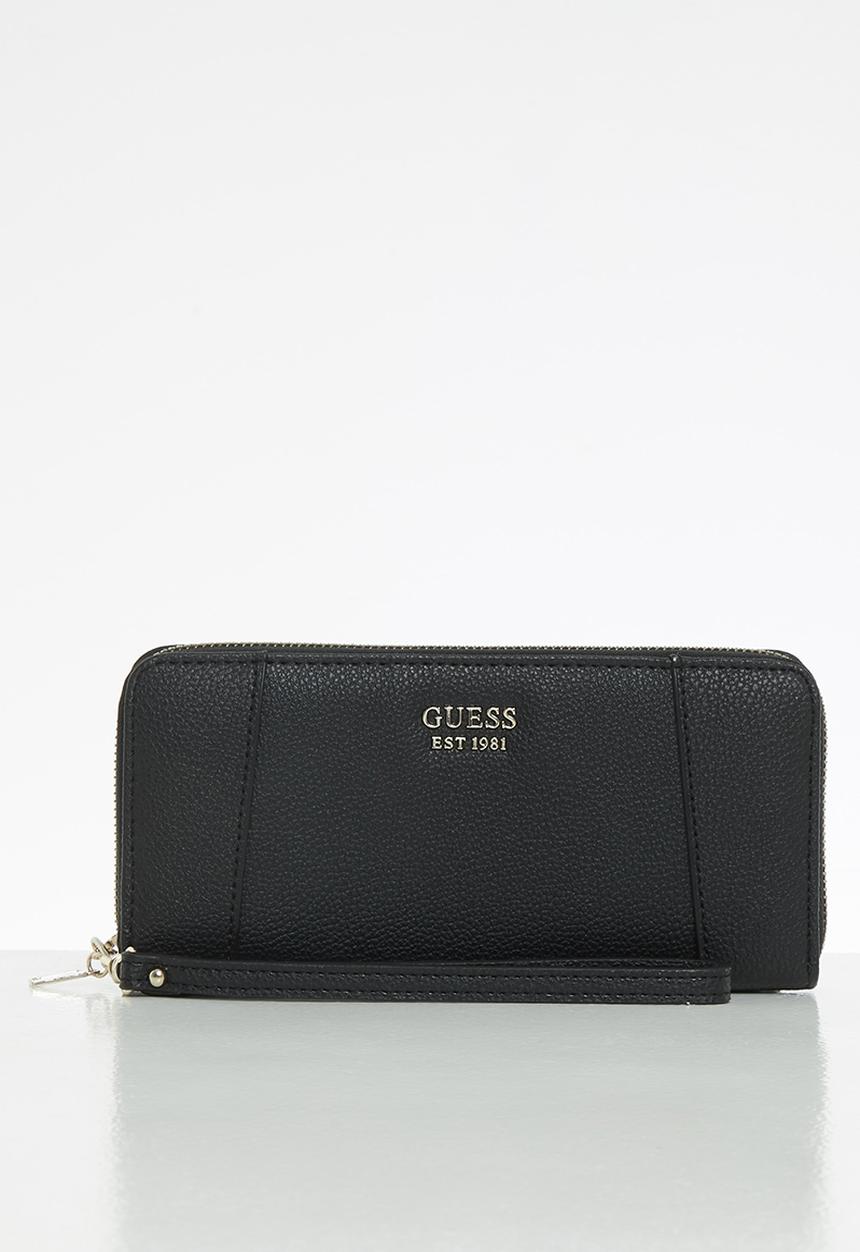 GUESS - Naya slg large zip around - black