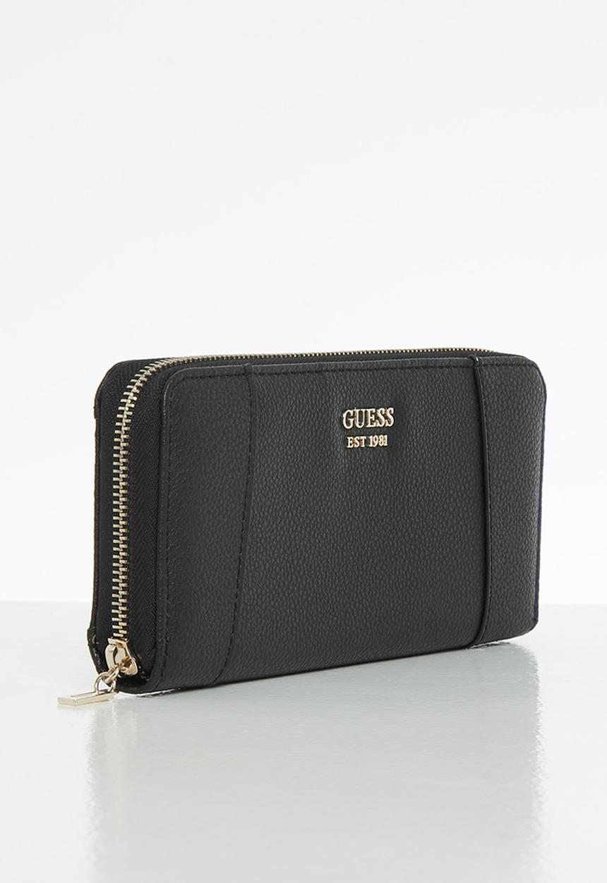 GUESS - Naya slg large zip around - black
