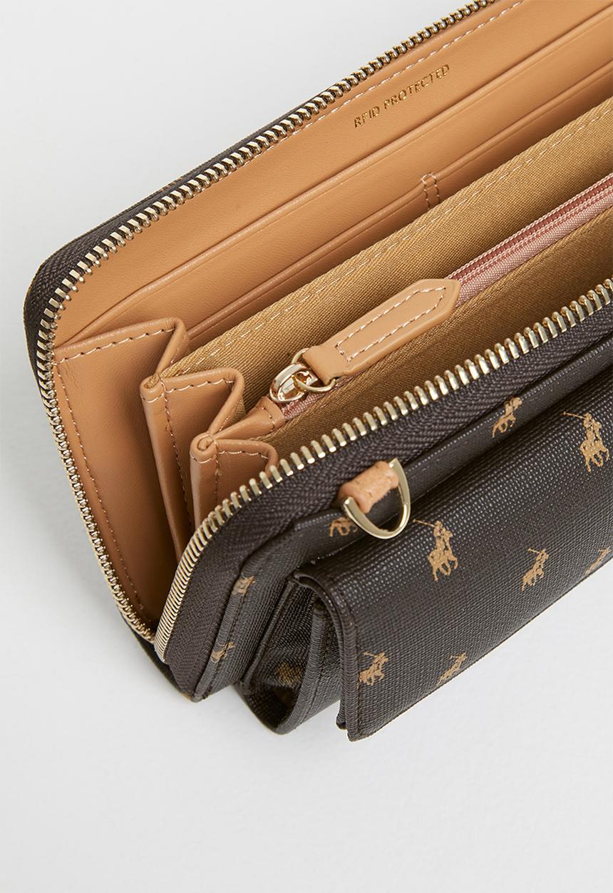 POLO - Polo iconic phone sling - brown