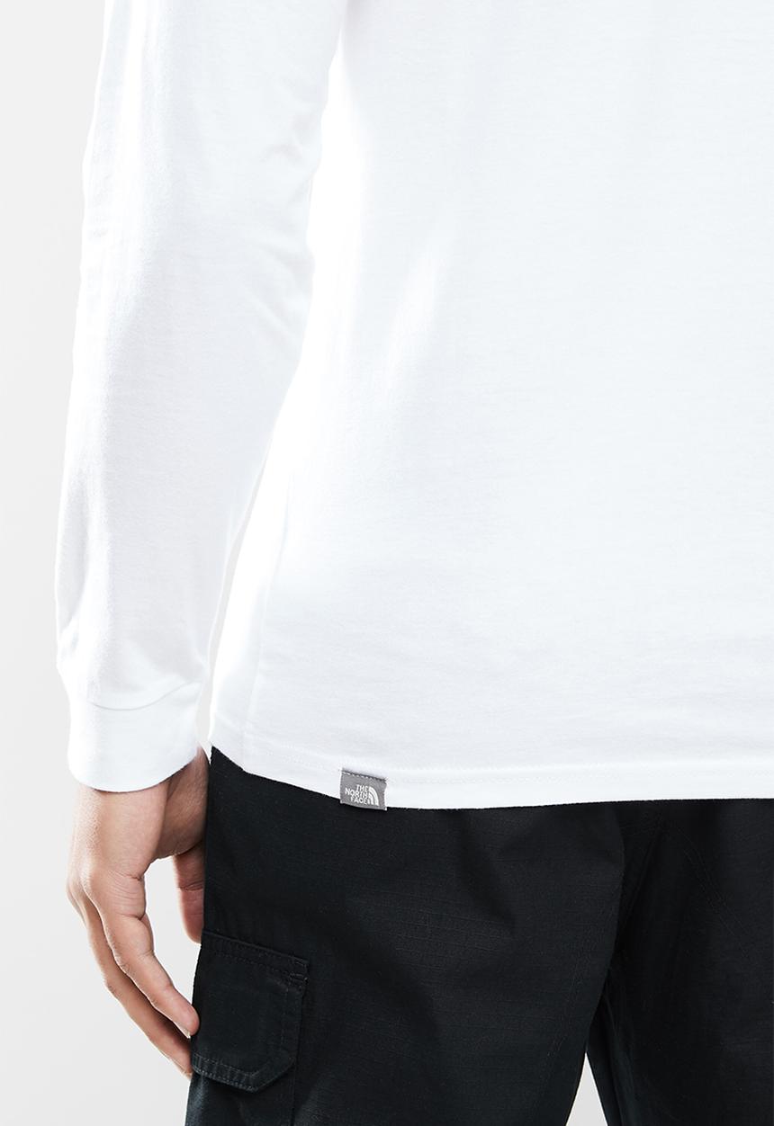 The North Face - Long sleeve simple dome tee - white