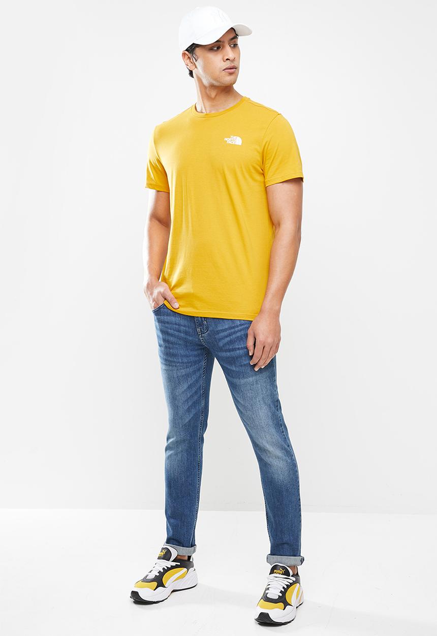 The North Face - Short sleeve simple dome tee - yellow