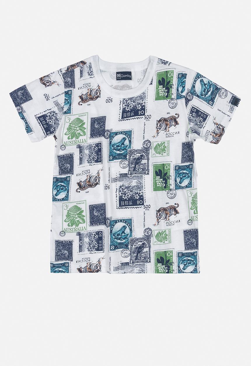 Quimby - Boys aop T-shirt - white