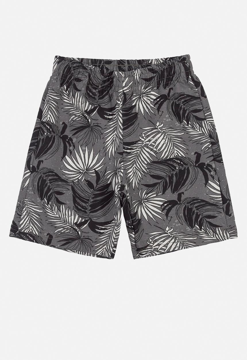 Quimby - Legend tee & shorts set - white & grey 