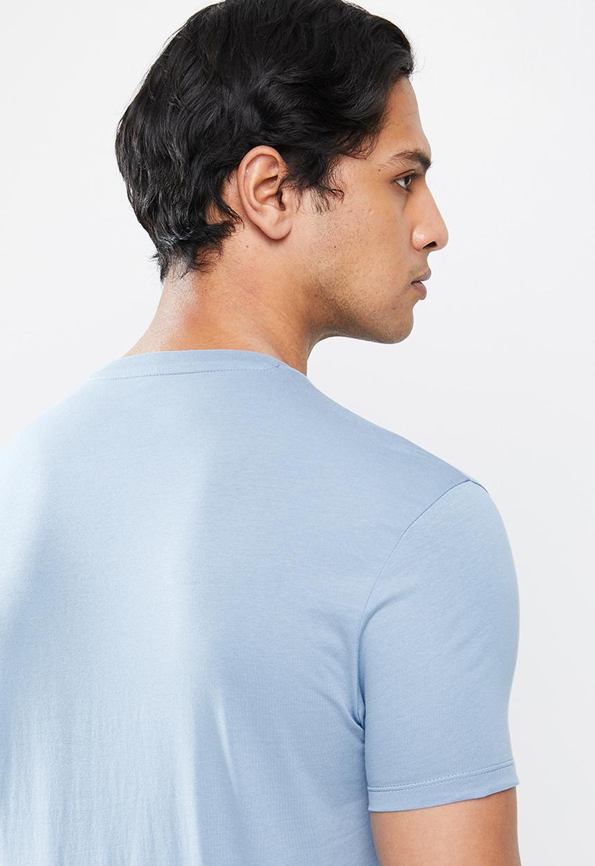 POLO - Lucas short sleeve tee - light blue