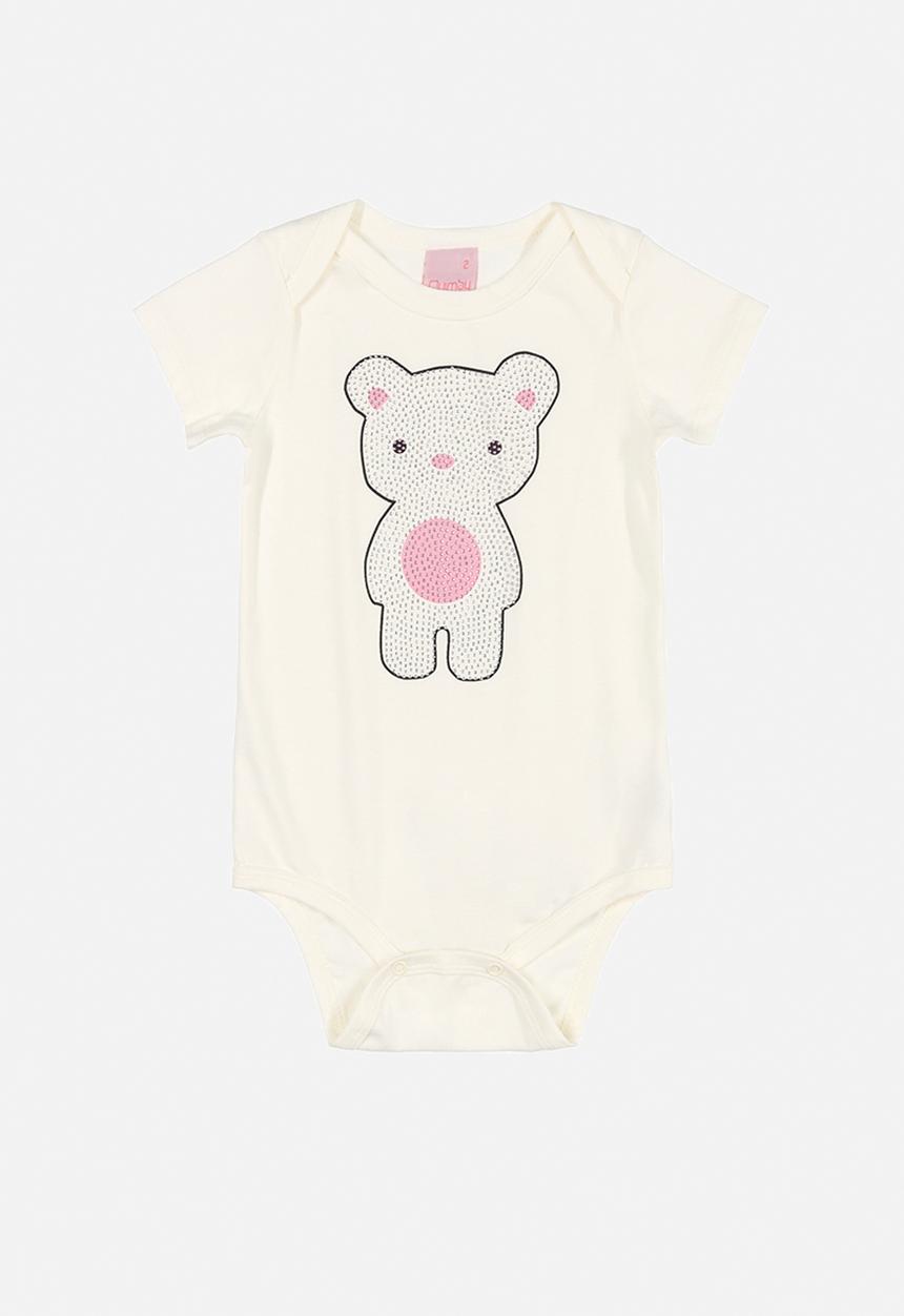 Quimby - Baby bodysuit & pinafore set - off white
