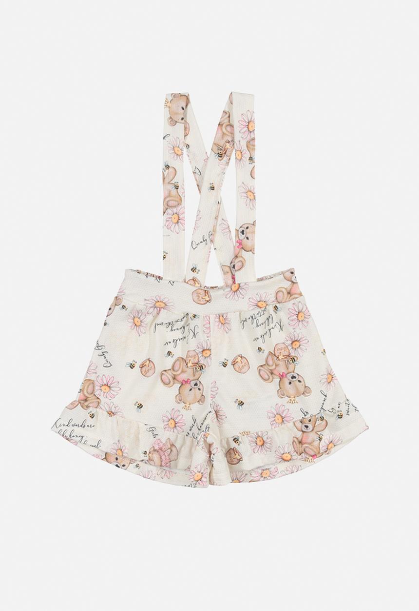 Quimby - Baby bodysuit & pinafore set - off white