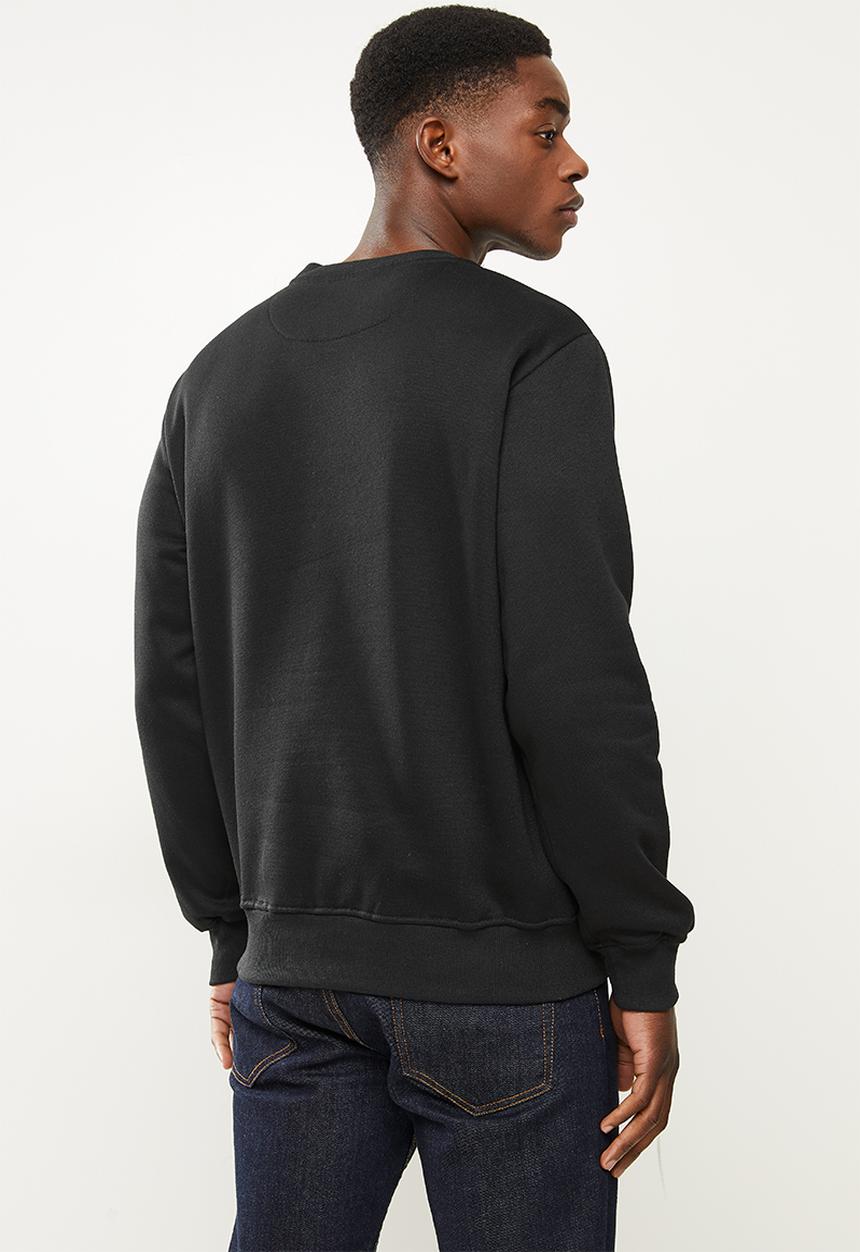 Lonsdale - Basic crew sweater - black