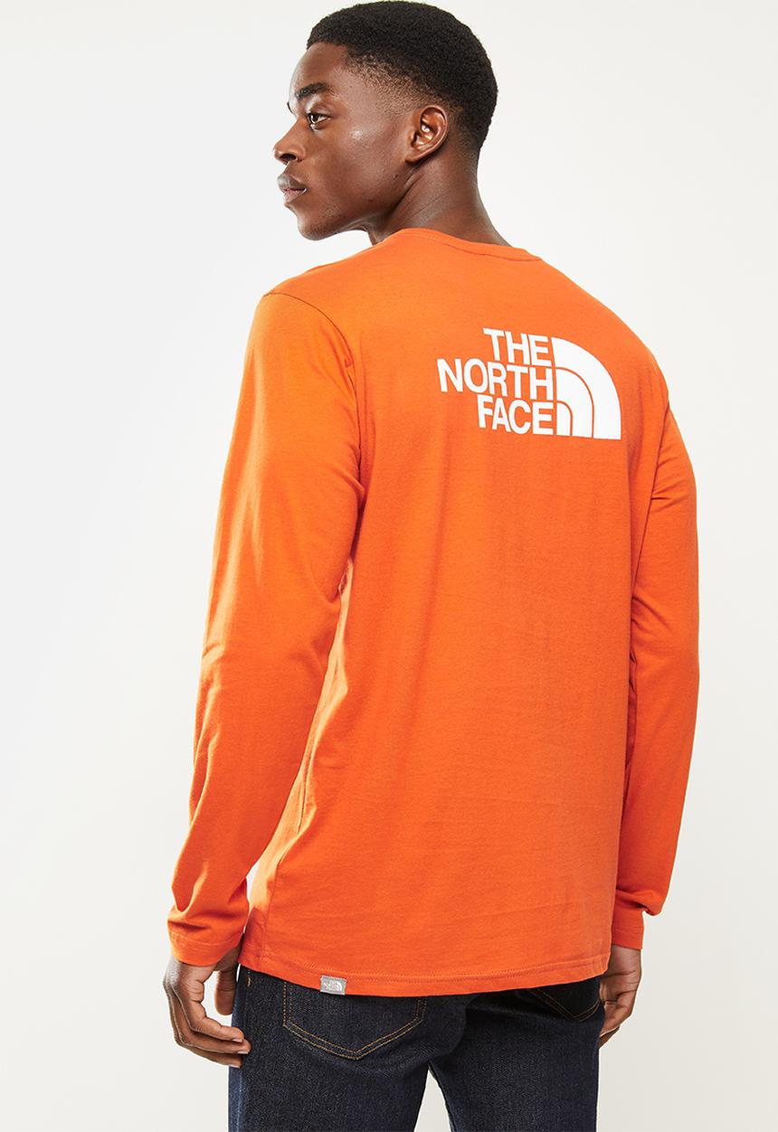 The North Face - Long sleeve easy tee - burnt orange