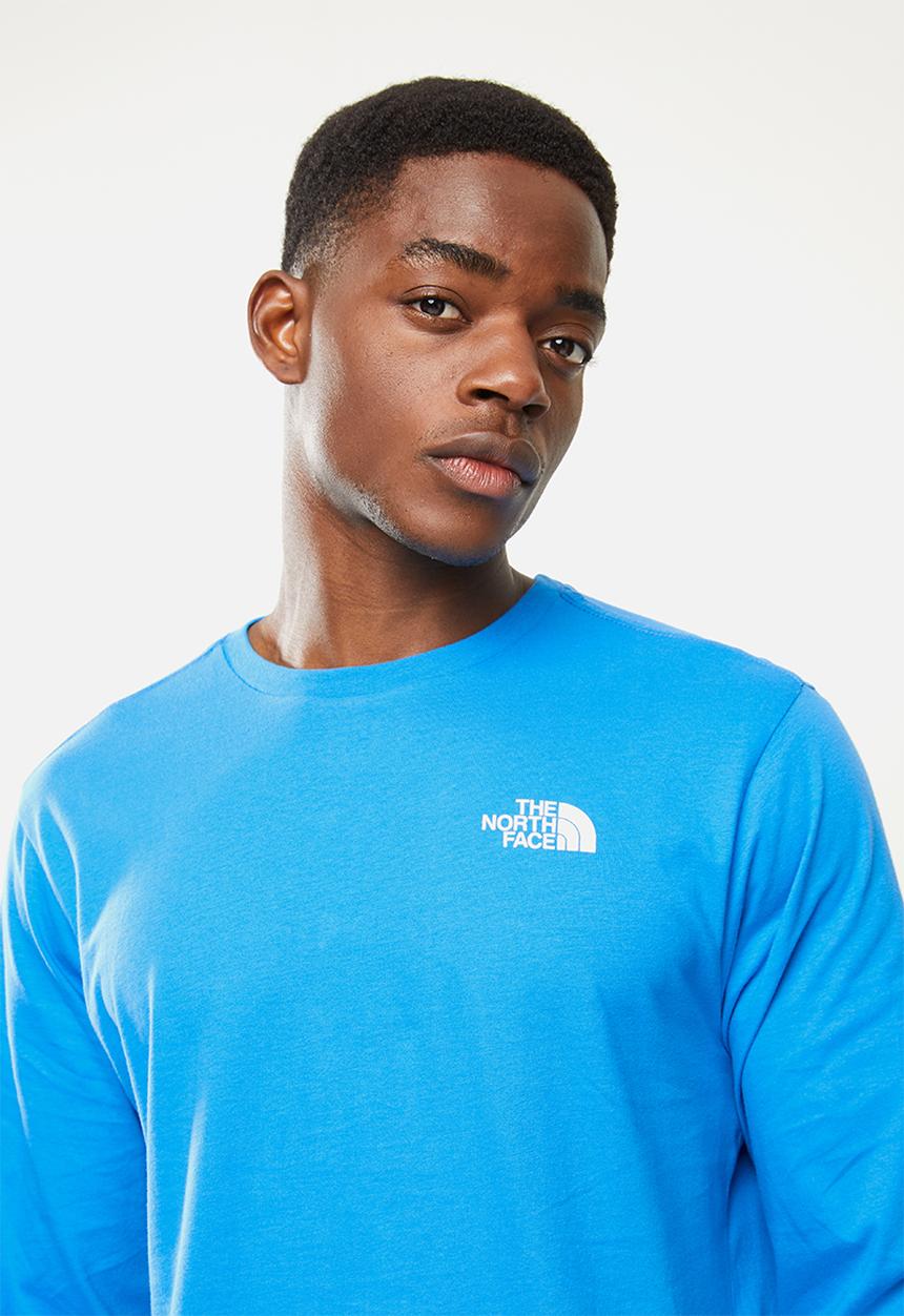The North Face - Long sleeve red box tee - blue