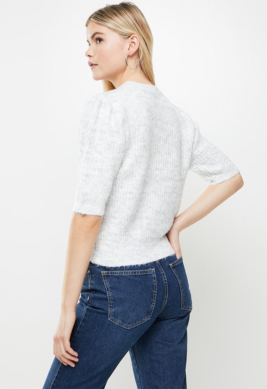 Cotton On - Short sleeve multi pullover - grey 