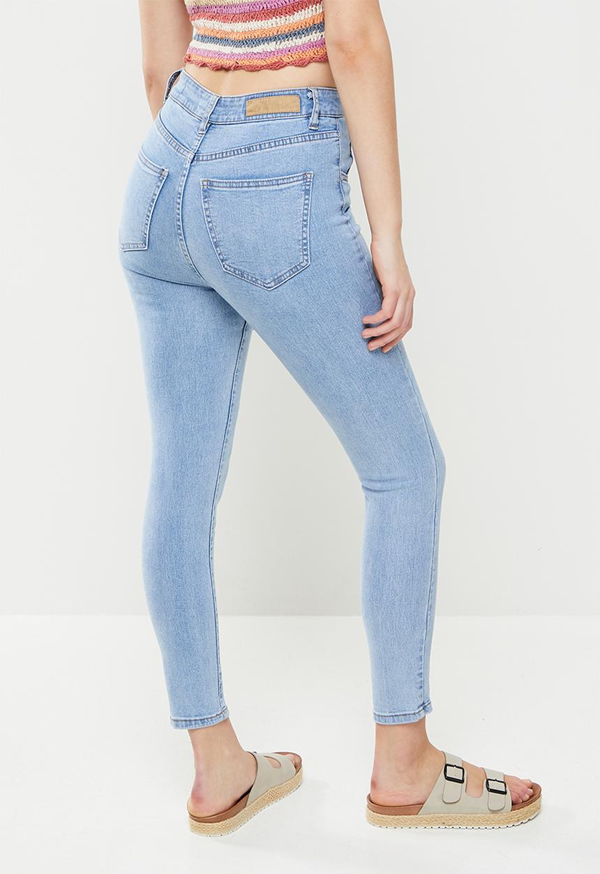 Cotton On - High rise cropped skinny jean - blue