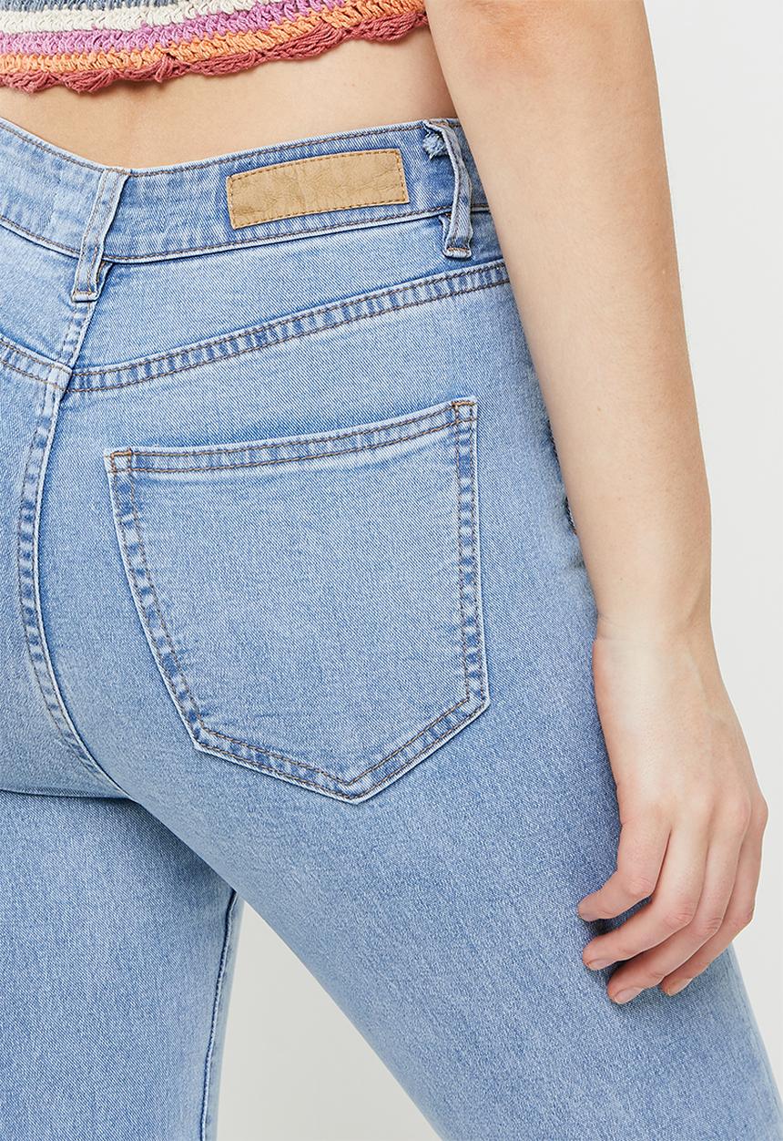 Cotton On - High rise cropped skinny jean - blue