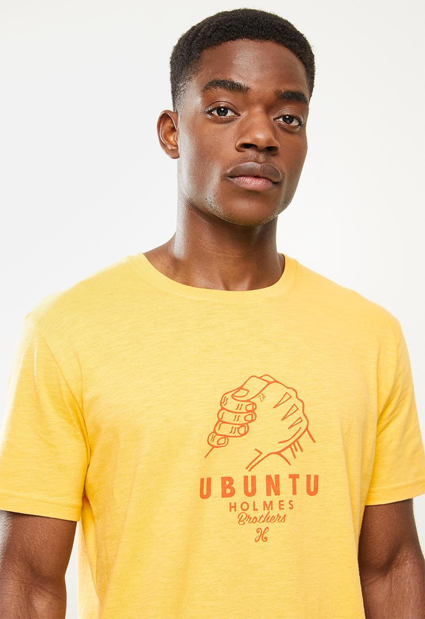 Holmes Bro's - Ubuntu short sleeve tee - mustard
