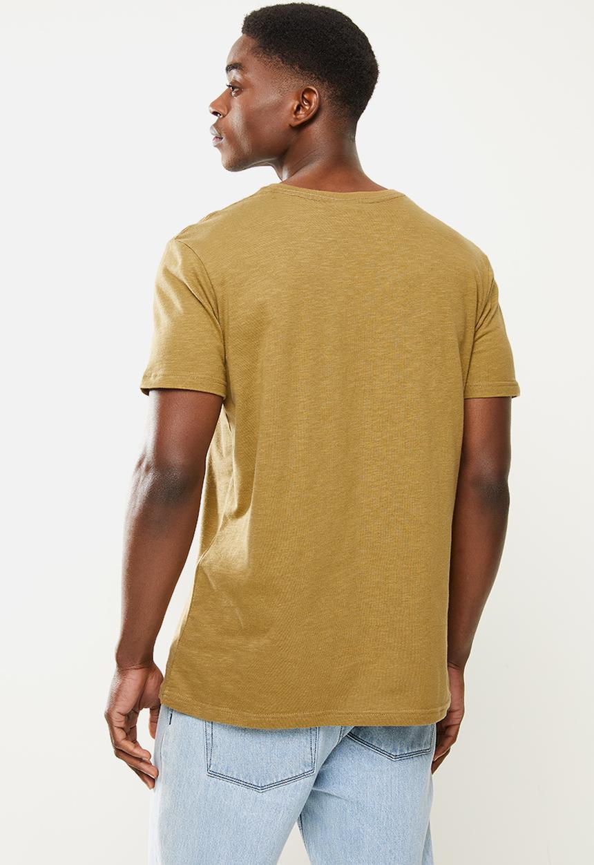 Holmes Bro's - Basic h crew short sleeve tee - brown