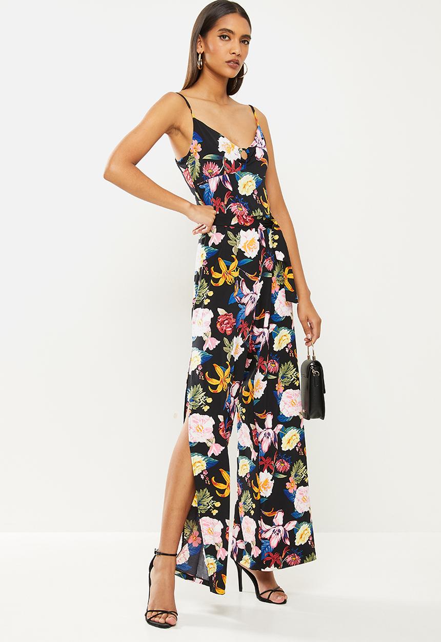 GUESS - Sleeveless tamiko ring jumpsuit - black
