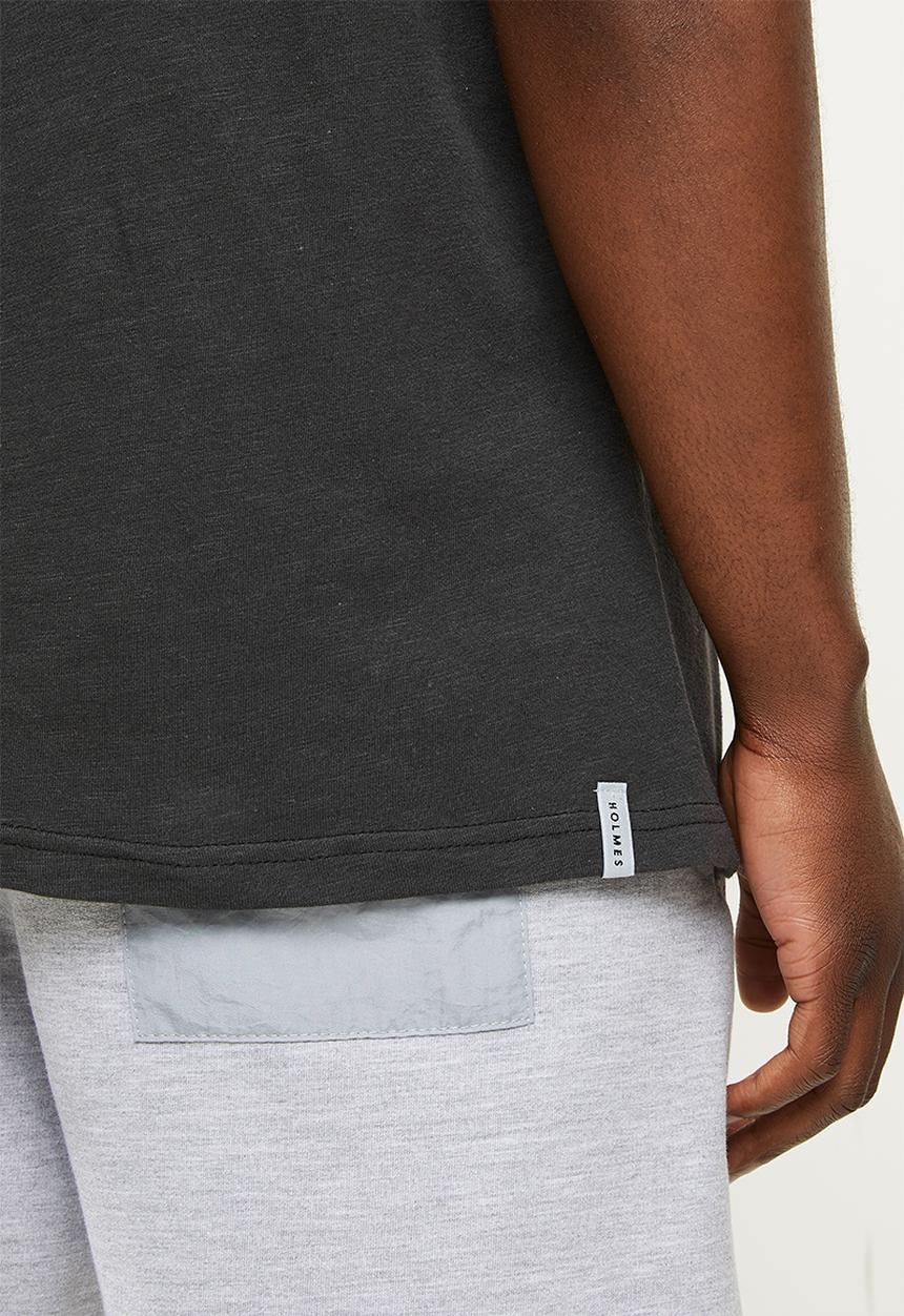 Holmes Bro's - Rainbow circle short sleeve tee - charcoal