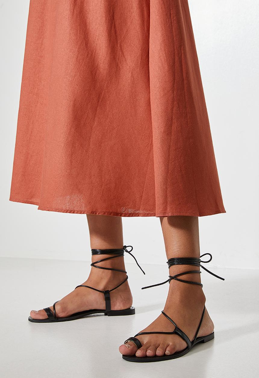 VELVET - Linen woven pull on a line - brick