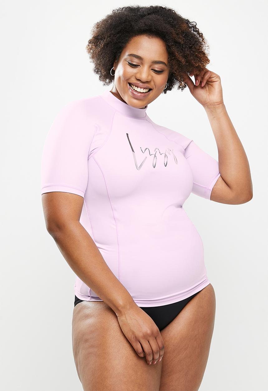 Lizzy - Plus aylin short sleeve rashie - lilac