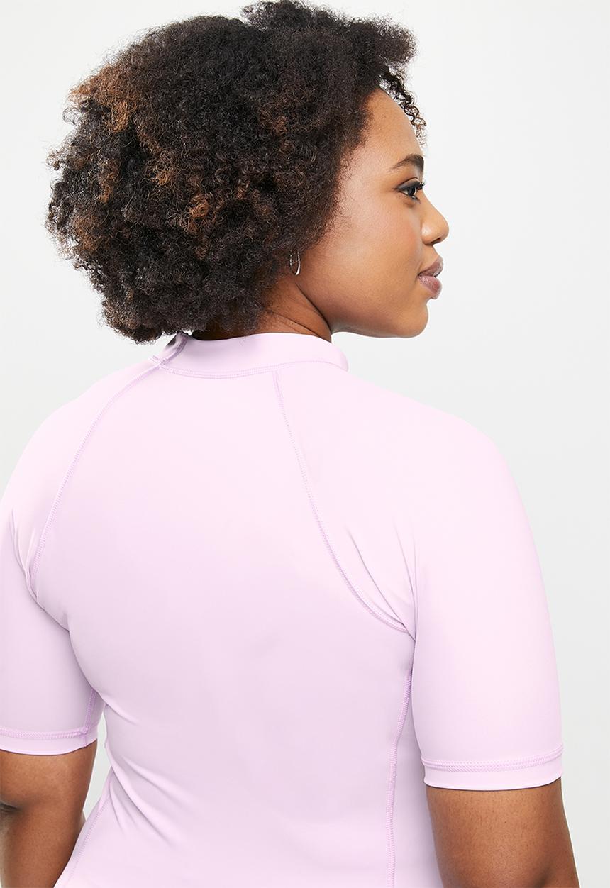 Lizzy - Plus aylin short sleeve rashie - lilac